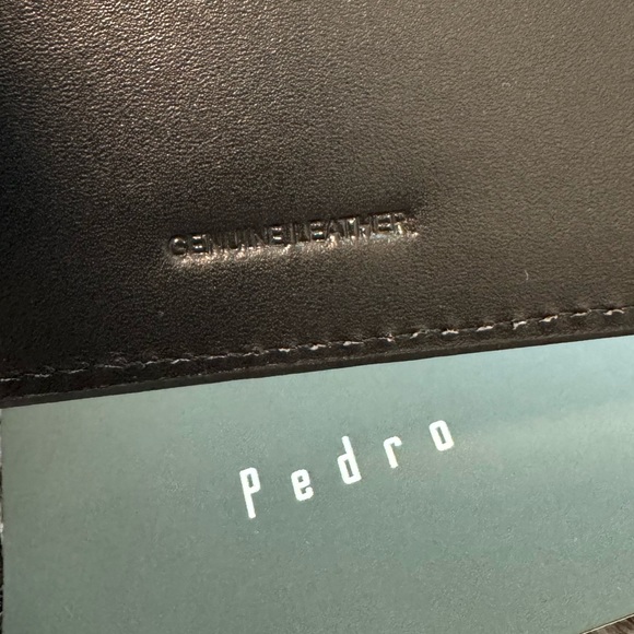 PEDRO - Leather Bi-fold Wallet - Black - Picture 5 of 6